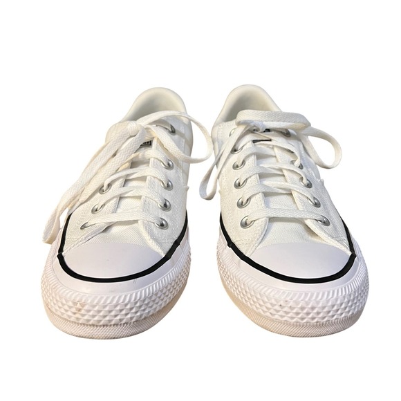 Converse Chuck Taylor All Star Low Top White‎ Canvas Sneakers Men 8.5 Women 10.5 - Picture 5 of 7